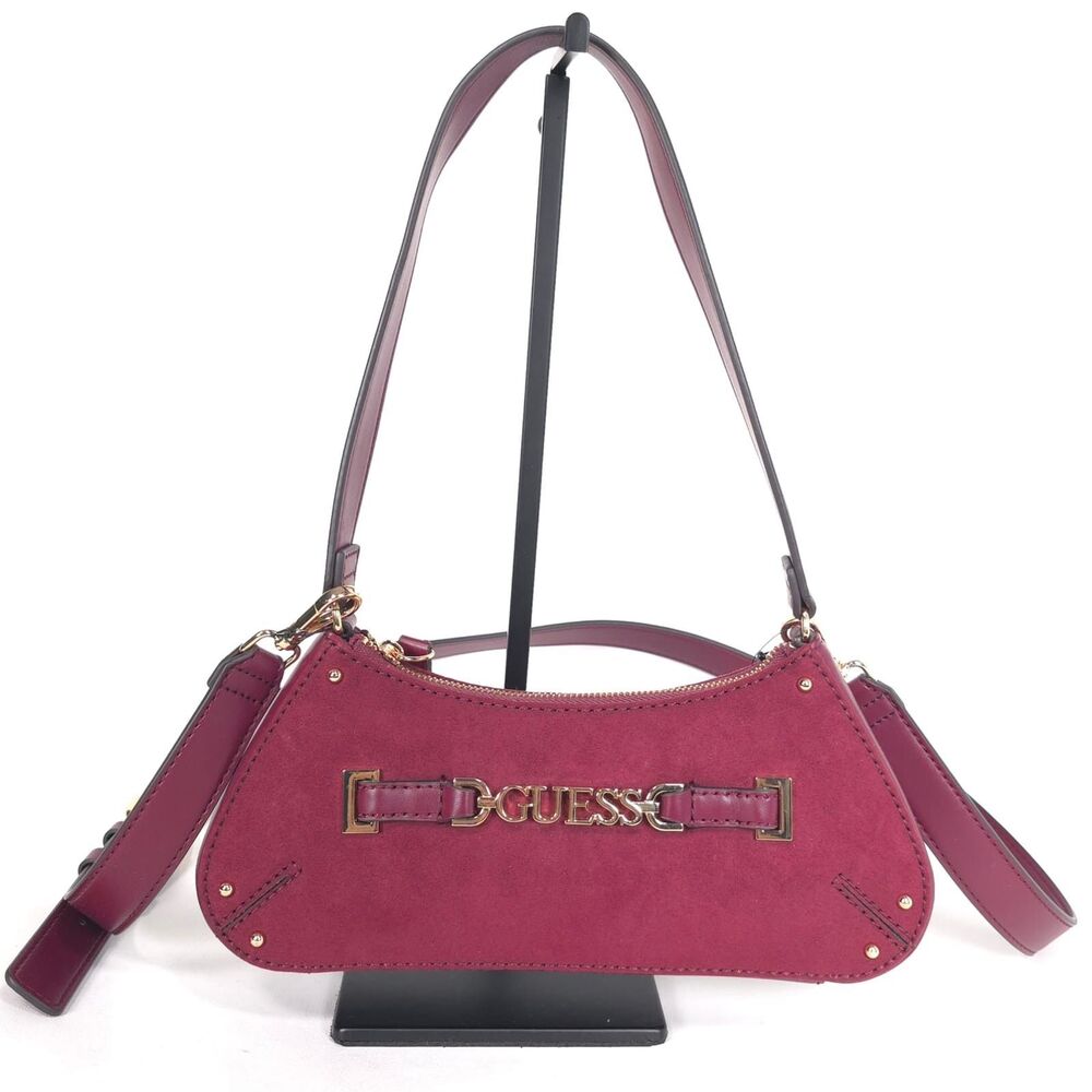 GUESS Womens New Convertible Shoulder Crossbody Burgundy SD731618